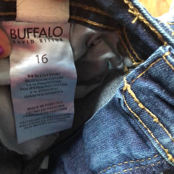 Buffalo Parker Slim Fit Jeans Shorts in Fossil Wash size 16 π€© K1 - Picture 9 of 14